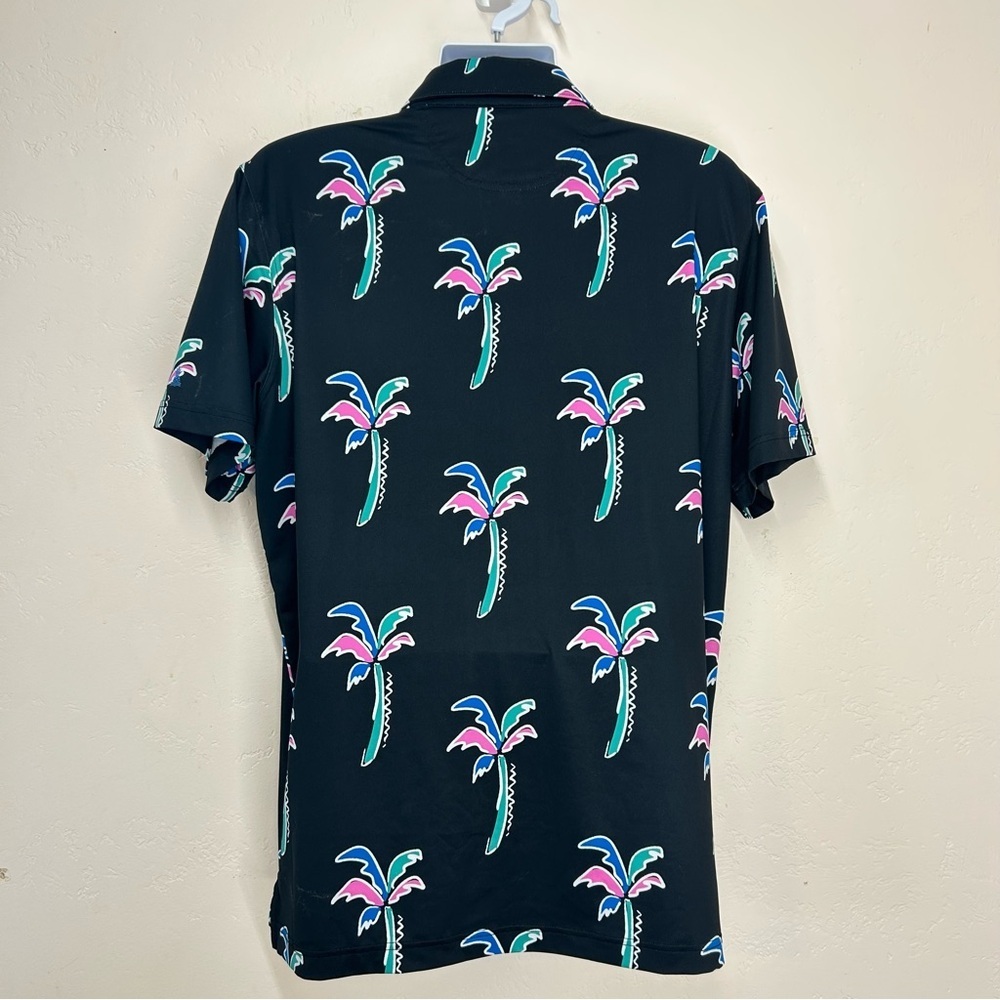 Chubbies Men's Havana Night Performance Golf Polo XL Colorful Palm Print NWOT - Picture 6 of 10